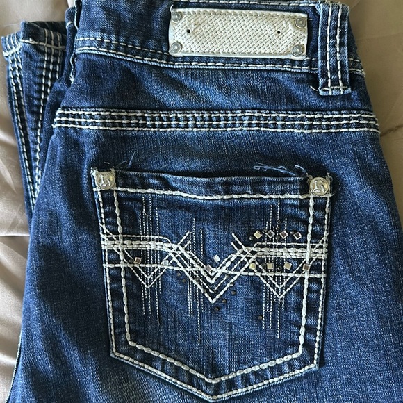 Rock and roll cowgirl mid rise bootcut Jeans - Picture 1 of 3
